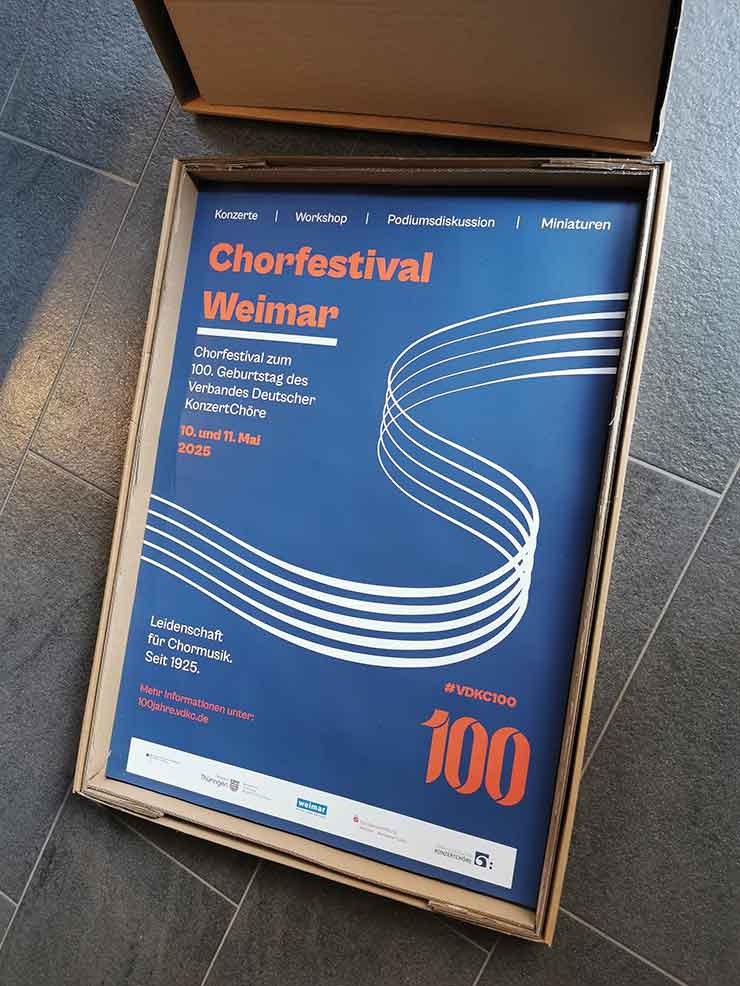 Foto: Plakat zum Chorfestival Weimar (Ralf Schöne)
